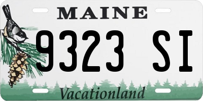 ME license plate 9323SI