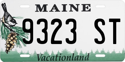 ME license plate 9323ST