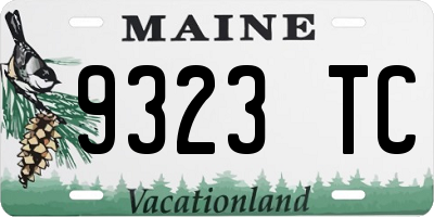 ME license plate 9323TC