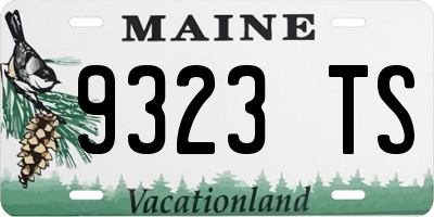 ME license plate 9323TS