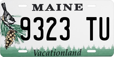 ME license plate 9323TU