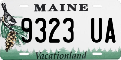 ME license plate 9323UA