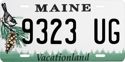 ME license plate 9323UG