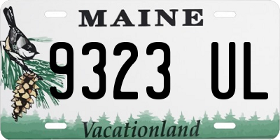 ME license plate 9323UL
