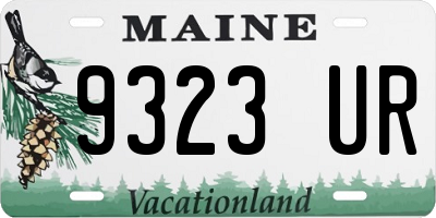 ME license plate 9323UR