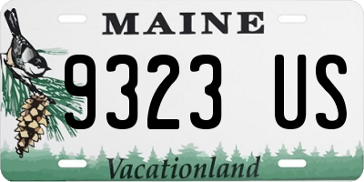ME license plate 9323US