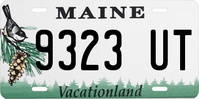 ME license plate 9323UT
