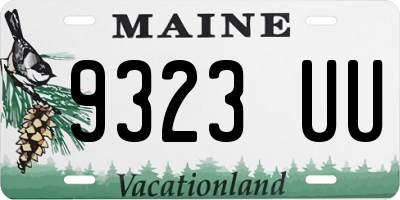 ME license plate 9323UU