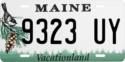 ME license plate 9323UY