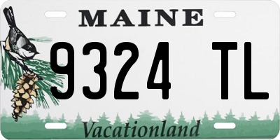 ME license plate 9324TL
