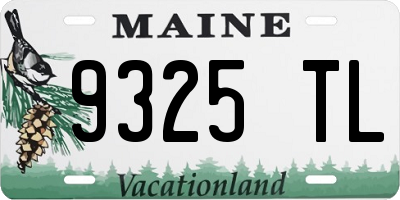 ME license plate 9325TL