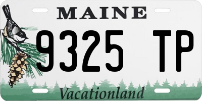 ME license plate 9325TP