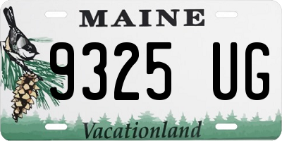 ME license plate 9325UG