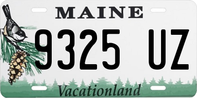 ME license plate 9325UZ