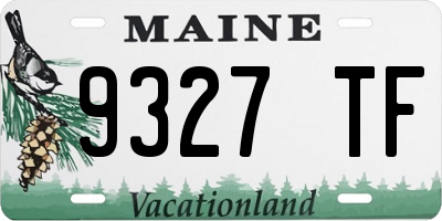 ME license plate 9327TF