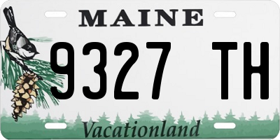 ME license plate 9327TH