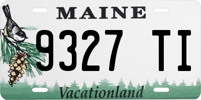 ME license plate 9327TI