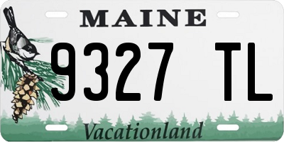 ME license plate 9327TL