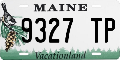 ME license plate 9327TP