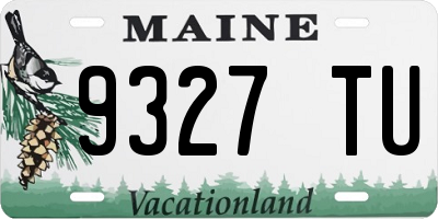 ME license plate 9327TU