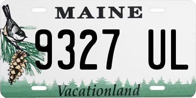 ME license plate 9327UL