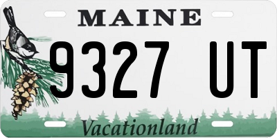 ME license plate 9327UT