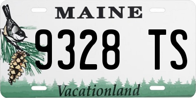 ME license plate 9328TS