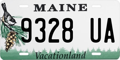 ME license plate 9328UA