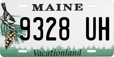 ME license plate 9328UH
