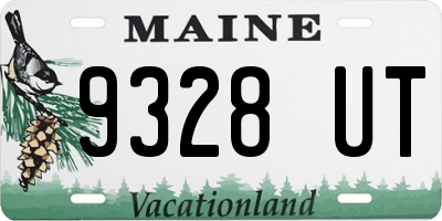 ME license plate 9328UT