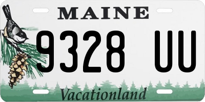 ME license plate 9328UU