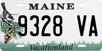 ME license plate 9328VA