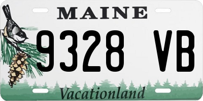 ME license plate 9328VB