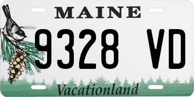 ME license plate 9328VD