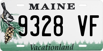 ME license plate 9328VF