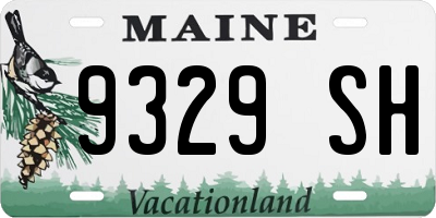 ME license plate 9329SH
