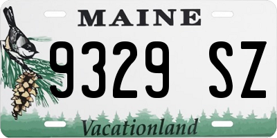 ME license plate 9329SZ