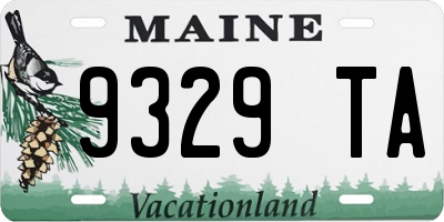 ME license plate 9329TA