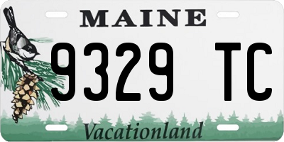 ME license plate 9329TC