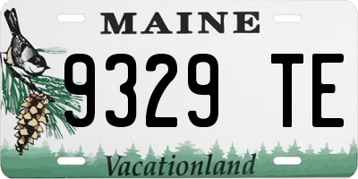 ME license plate 9329TE