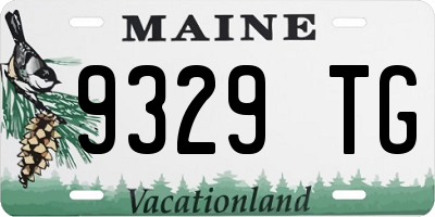 ME license plate 9329TG