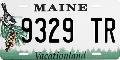 ME license plate 9329TR