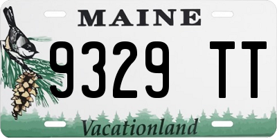 ME license plate 9329TT