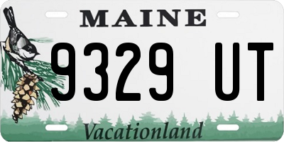 ME license plate 9329UT