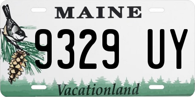 ME license plate 9329UY