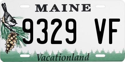 ME license plate 9329VF