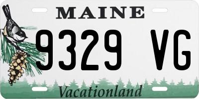 ME license plate 9329VG