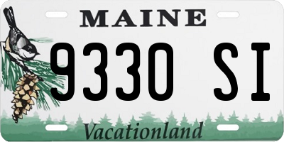 ME license plate 9330SI