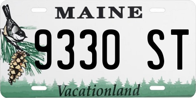 ME license plate 9330ST