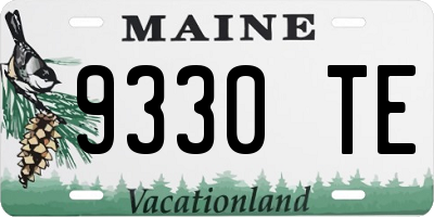 ME license plate 9330TE